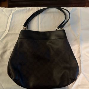 Leather coach purse